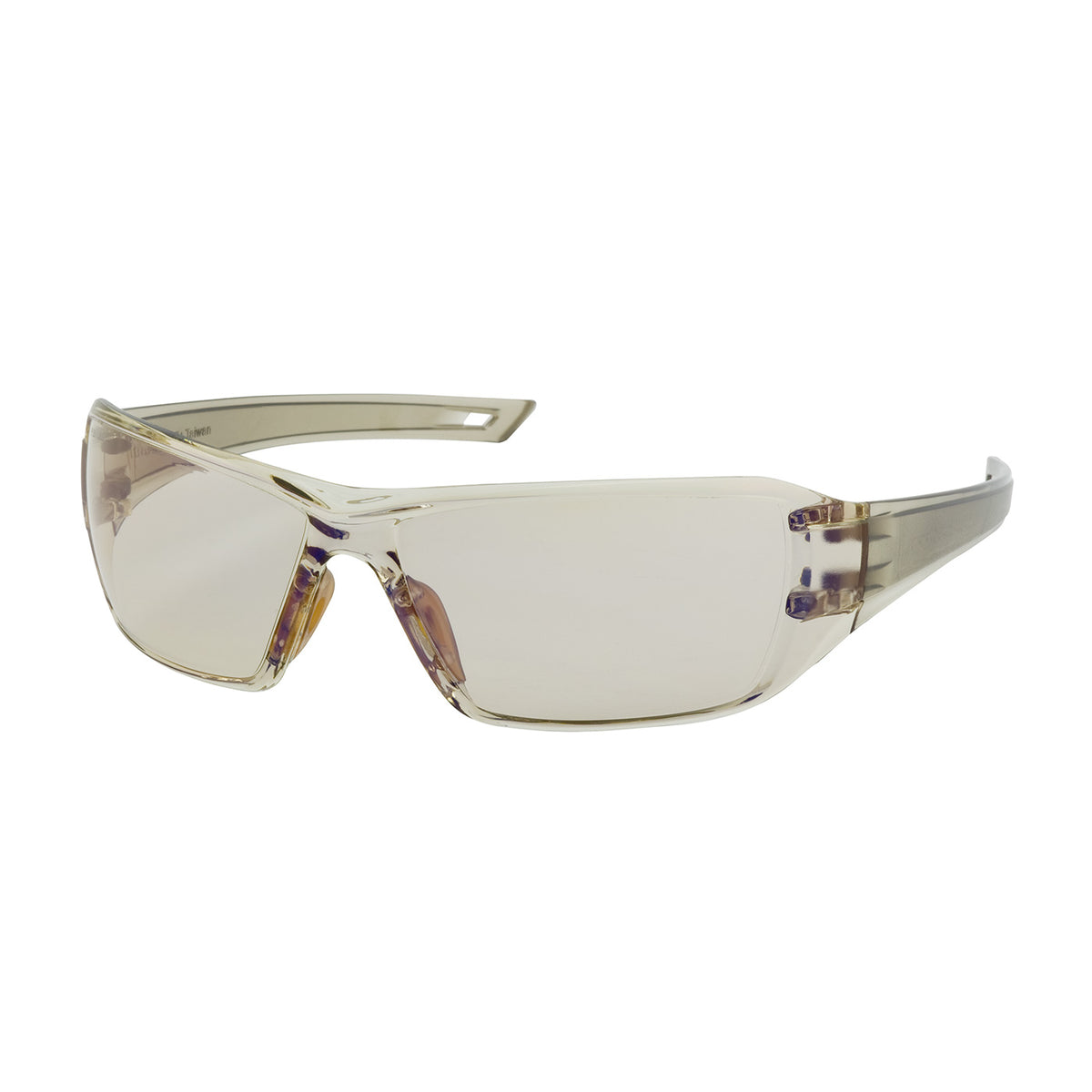 Bouton Optical 250-46-0226 Safety Glasses Rimless Anti-Scratch Brown