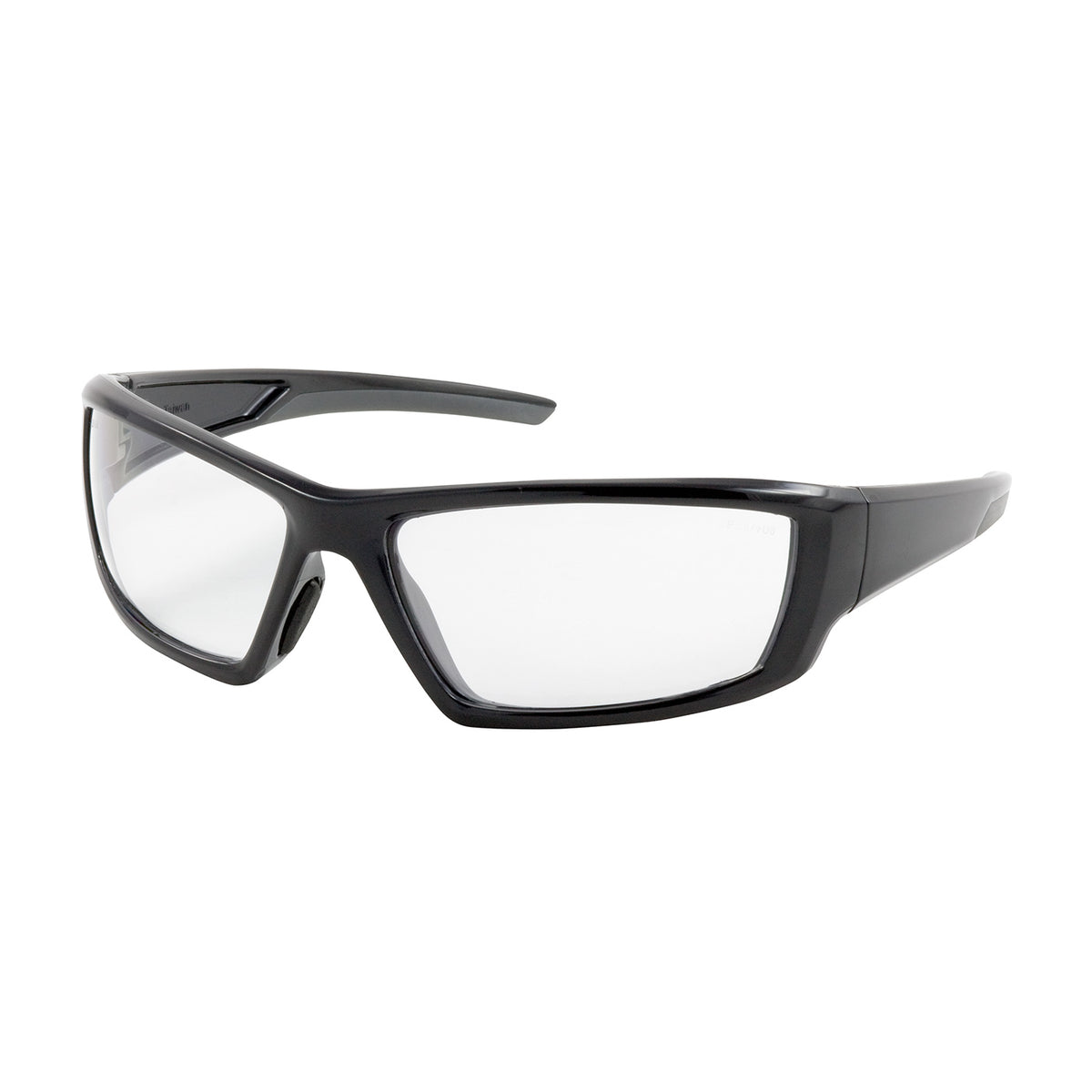 Bouton Optical 250-47-0020 Safety Glasses Anti-Scratch Anti-Fog Black