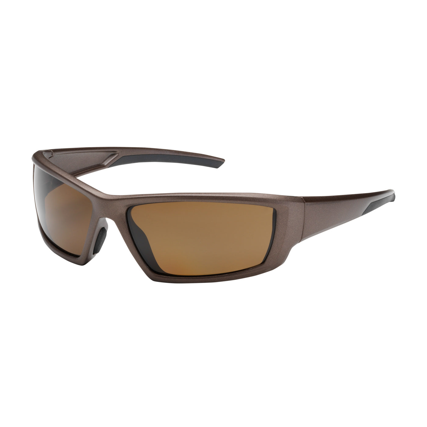 Bouton Optical 250-47-1042 Polarized Safety Glasses Brown Anti-Fog