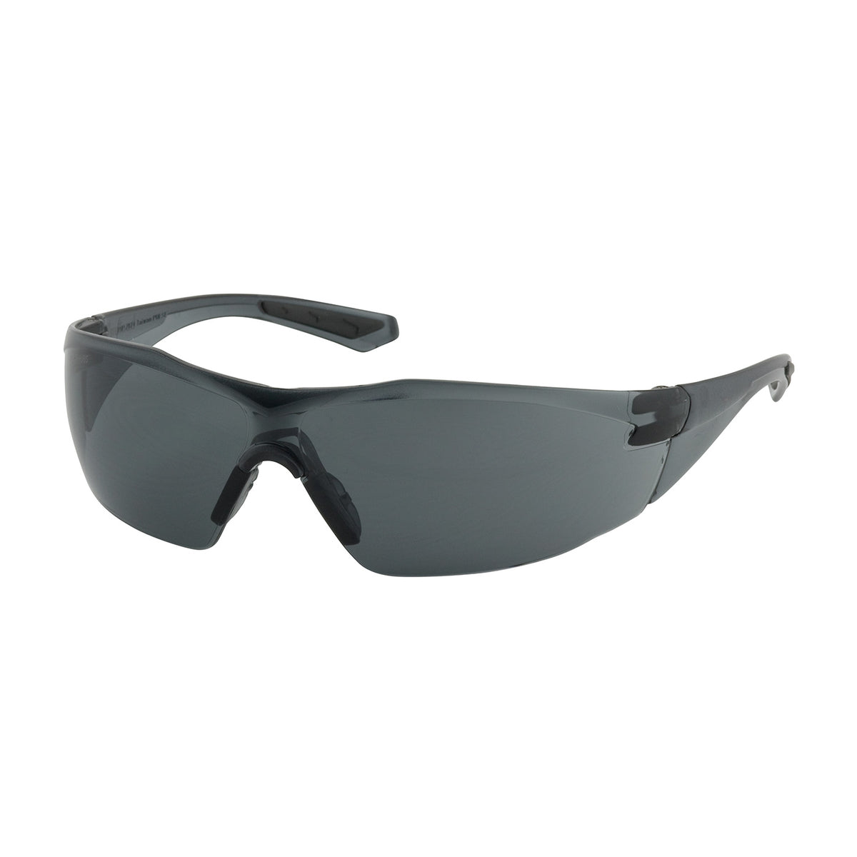 Bouton Optical 250-49-0521 Safety Glasses Rimless FogLess Gray