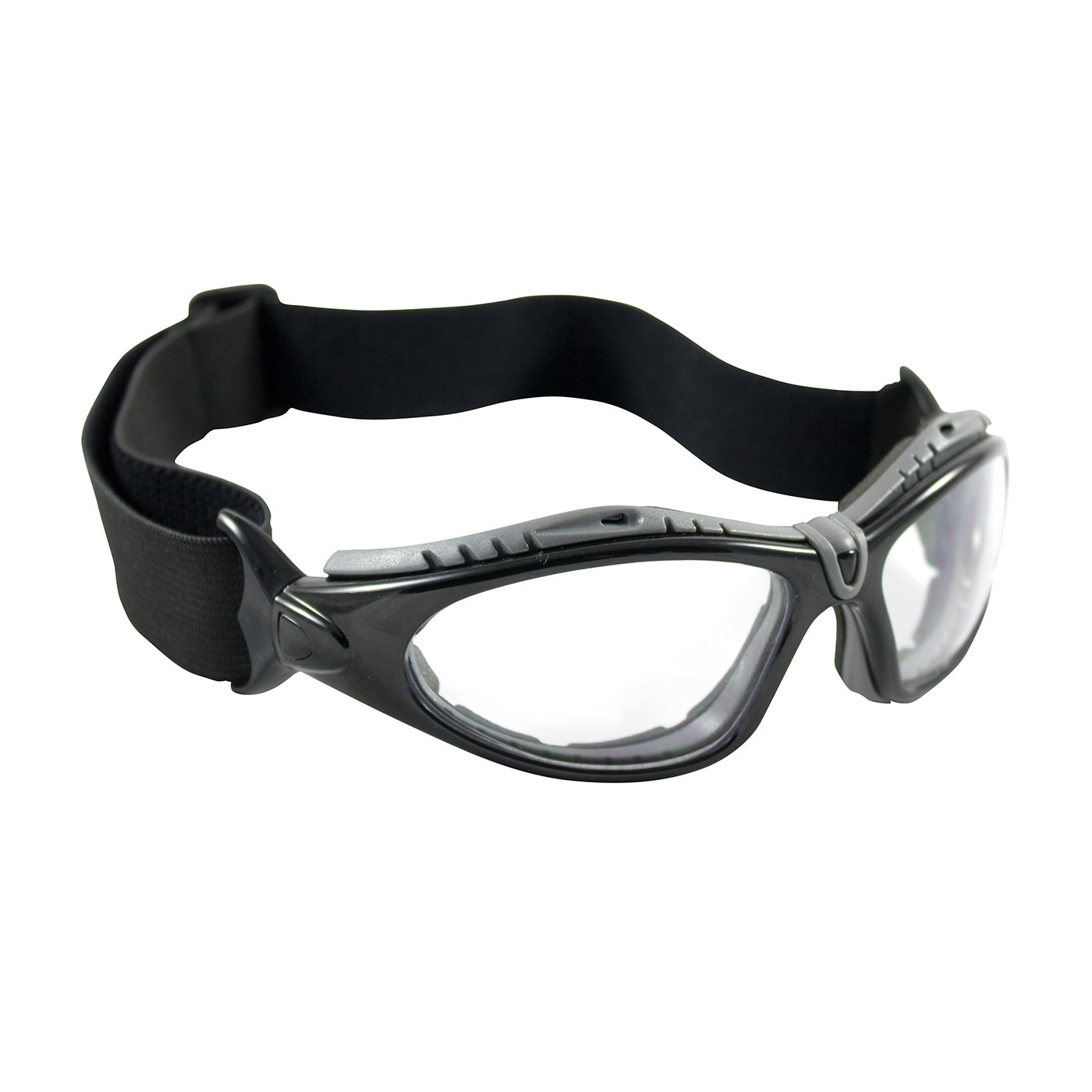 Bouton Optical 250-50-0520 Safety Glasses Foam Padding Anti-Fog Black