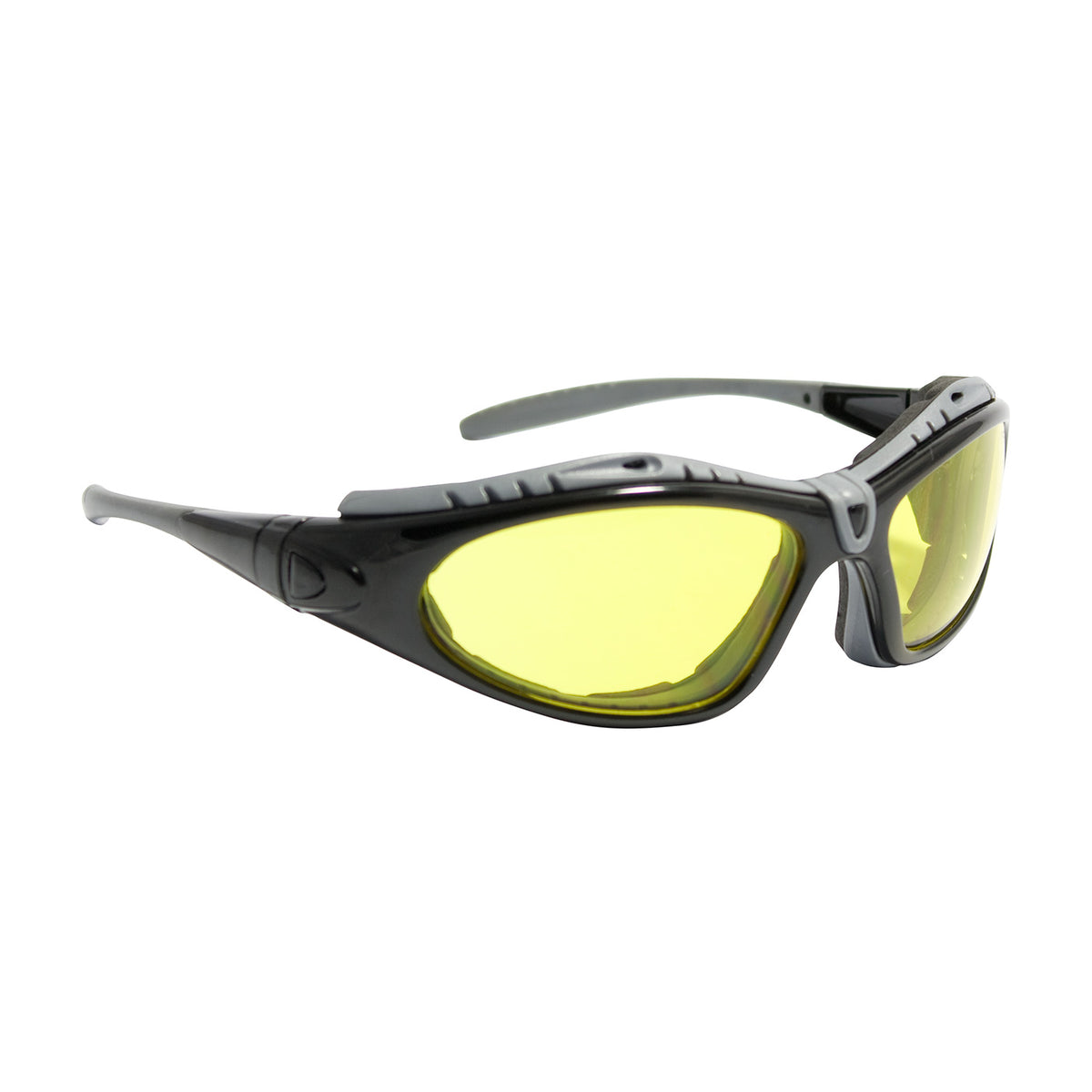 Bouton Optical 250-50-0429 Safety Glasses Foam Padding Anti-Fog Black