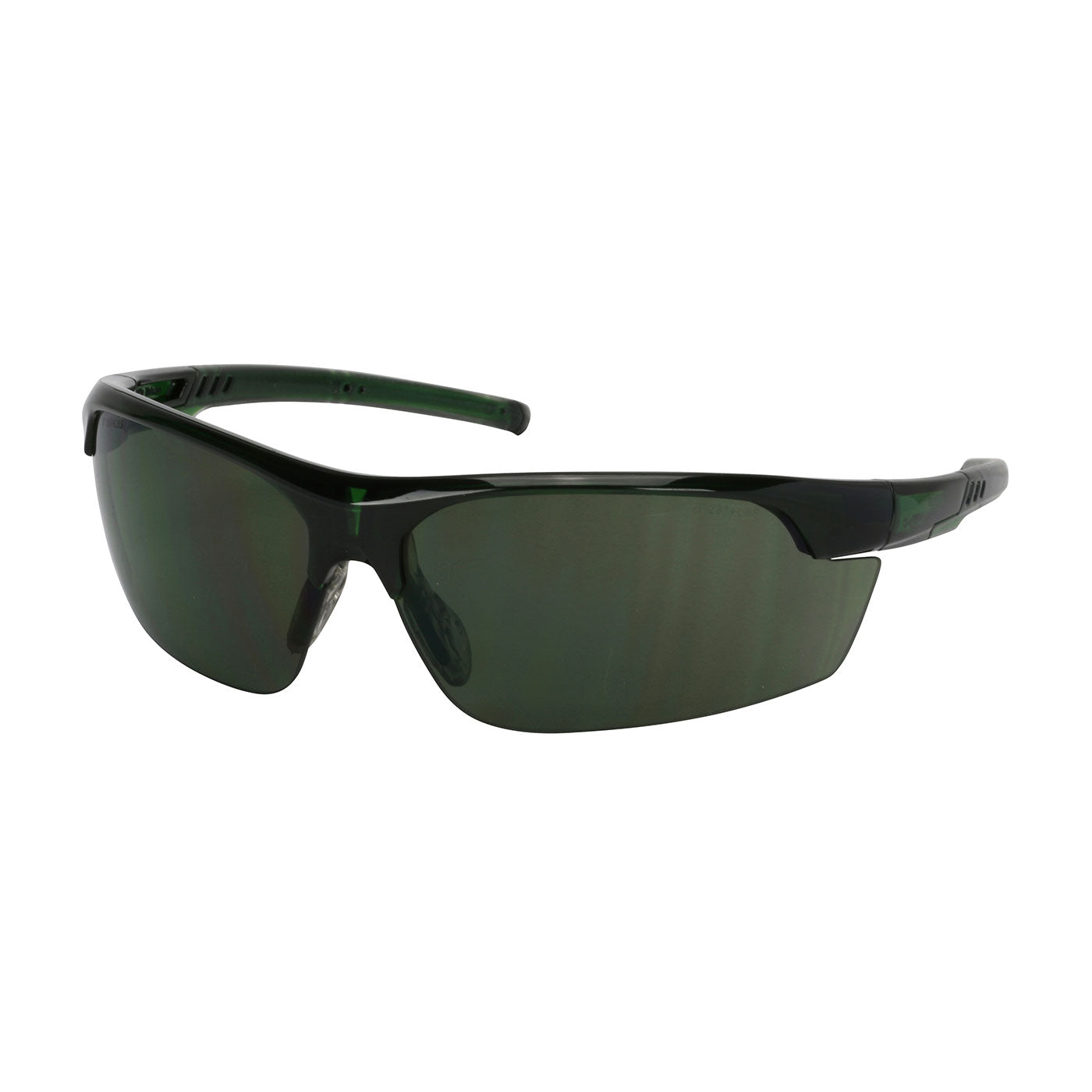 Bouton Optical 250-58-0521 Semi-Rimless Safety Glasses Green