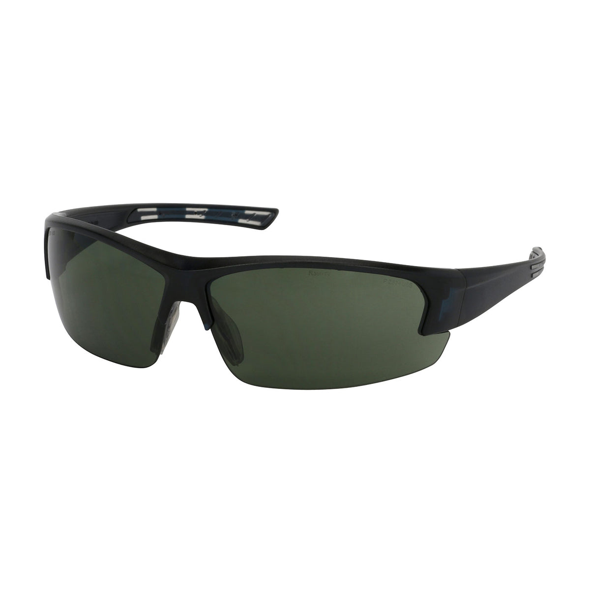 Bouton Optical 250-59-0521 Safety Glasses Semi-Rimless FogLess Dark Blue