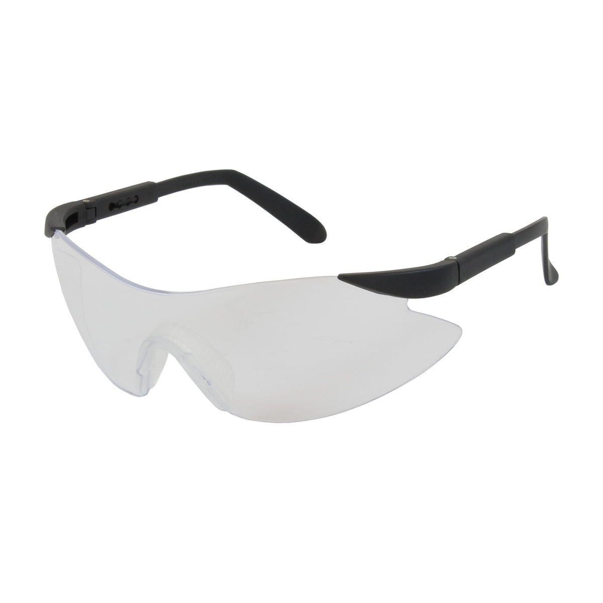 Wilco™ 250-92-0000 Rimless Safety Glasses with Black Temple, Clear Lens and Anti-Scratch Coating
