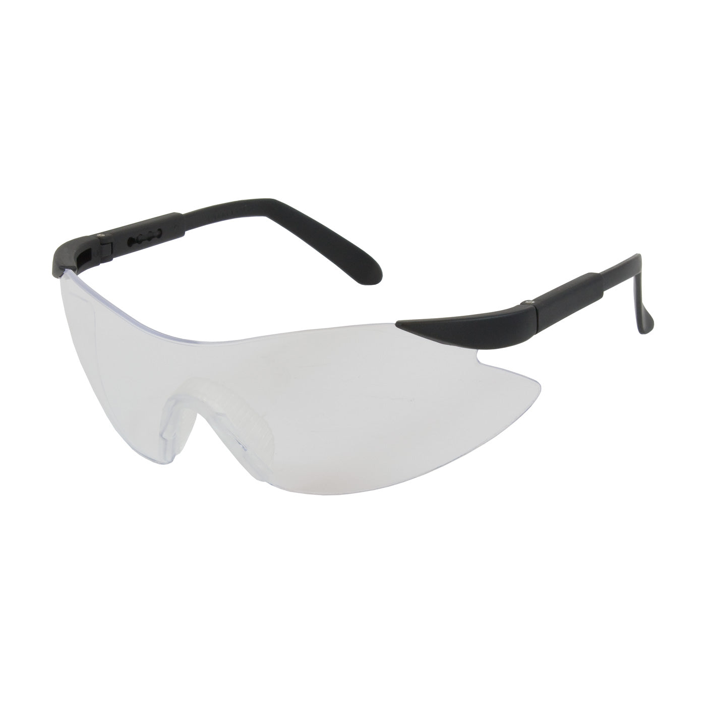 Wilco™ 250-92-0000 Rimless Safety Glasses with Black Temple, Clear Lens and Anti-Scratch Coating