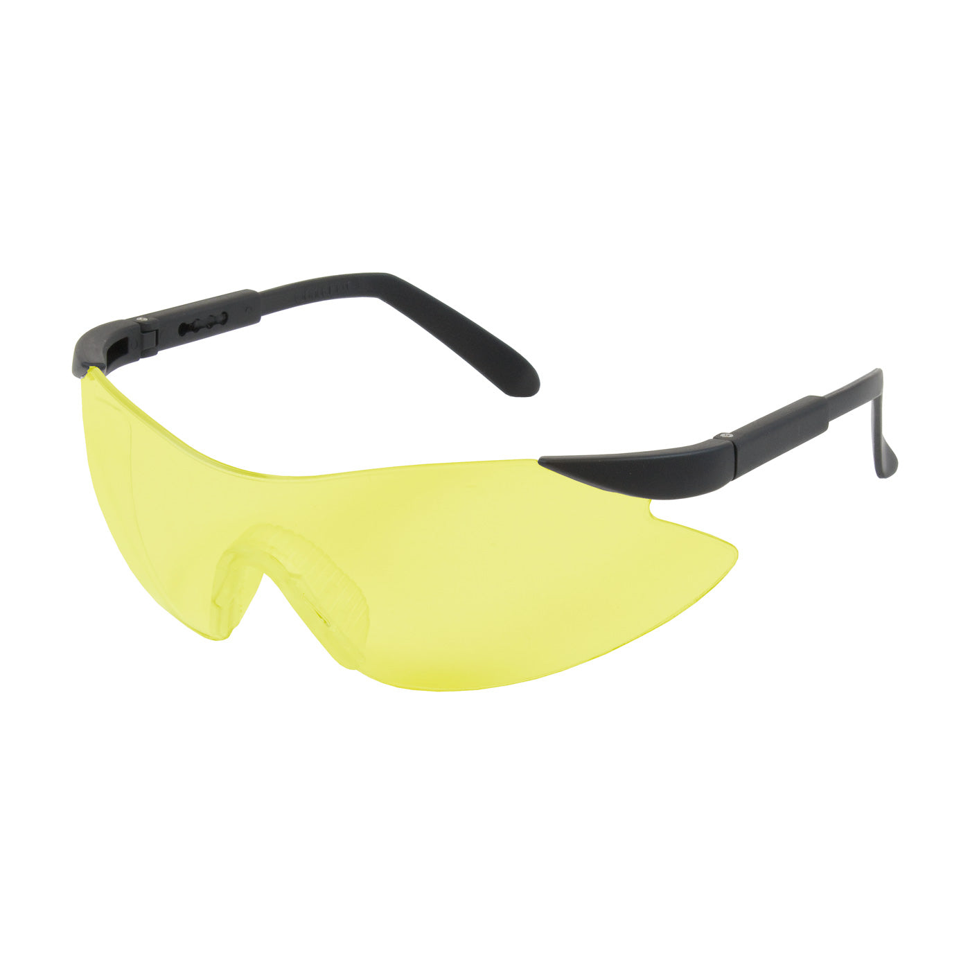 Bouton Optical 250-92-0009 Safety Glasses Amber Anti-Scratch Black