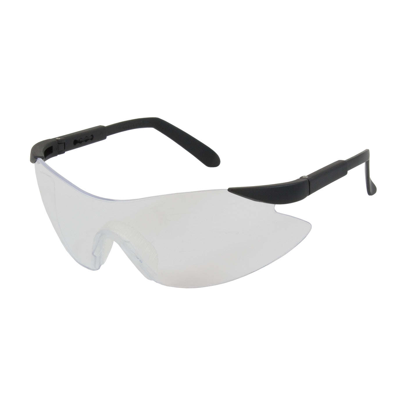 Bouton Optical 250-92-0020 Safety Glasses Clear Anti-Fog Anti-Scratch Black