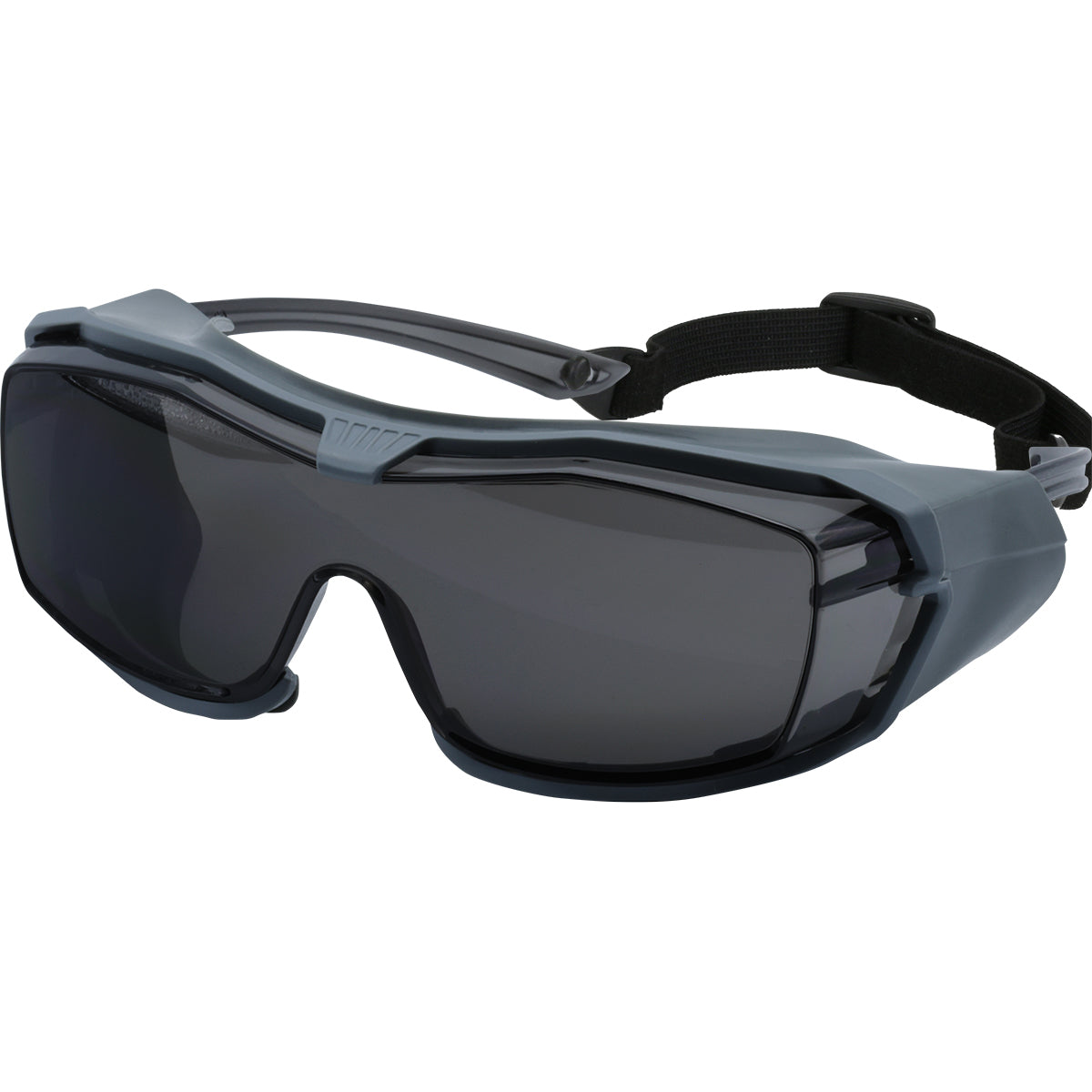 Bouton Optical 250-96-1551 OTG Safety Glasses Rubber Gasket Gray Lens
