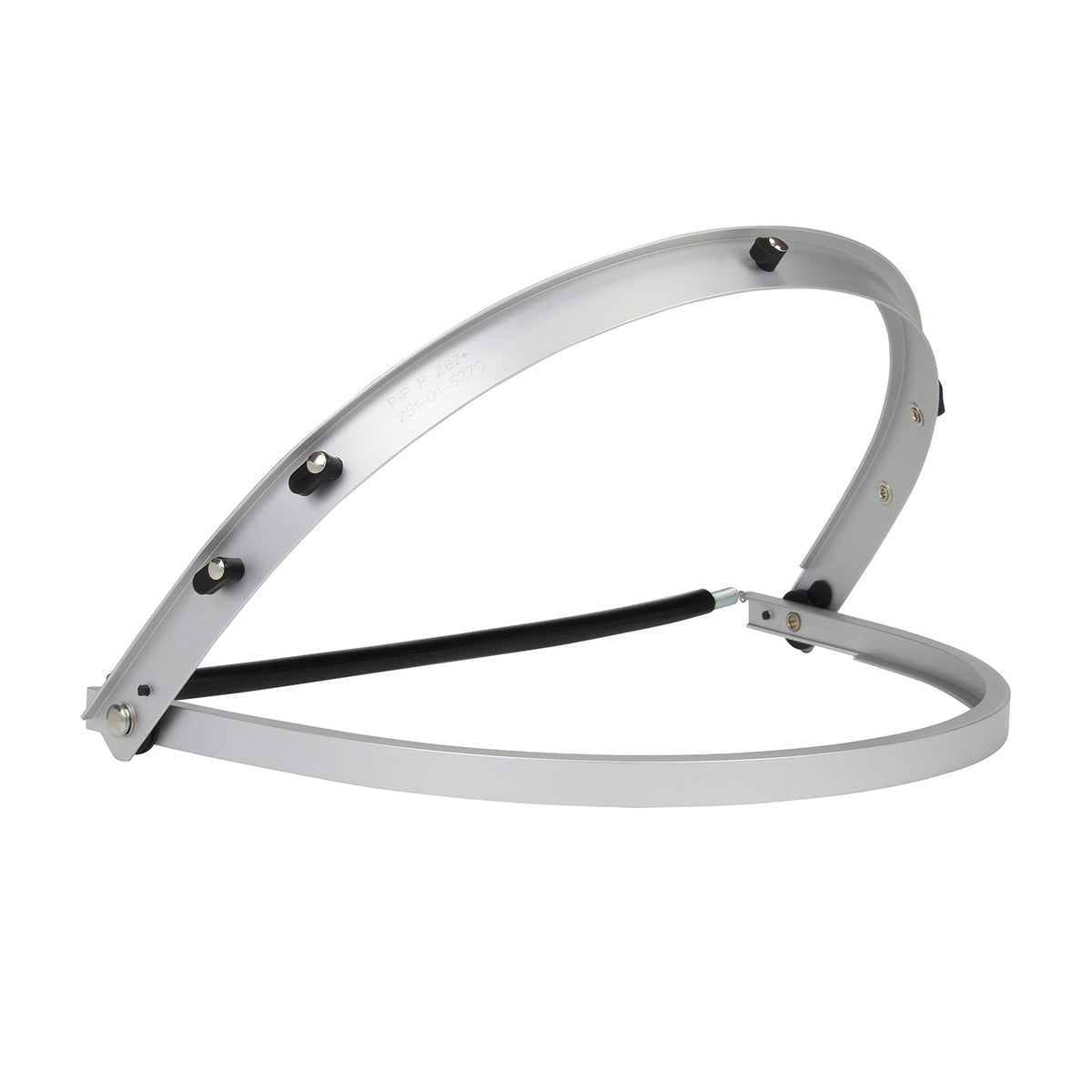 Bouton Optical 251-01-5270 Face Shield Bracket Aluminum for Full Brim Hard Hats Silver