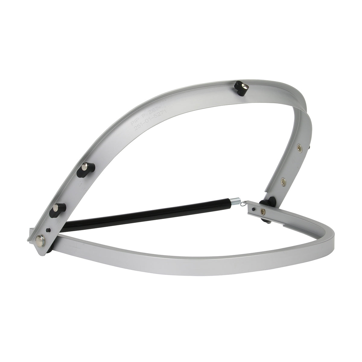Bouton Optical 251-01-5271 Face Shield Bracket Aluminum for Cap Hard Hats Silver