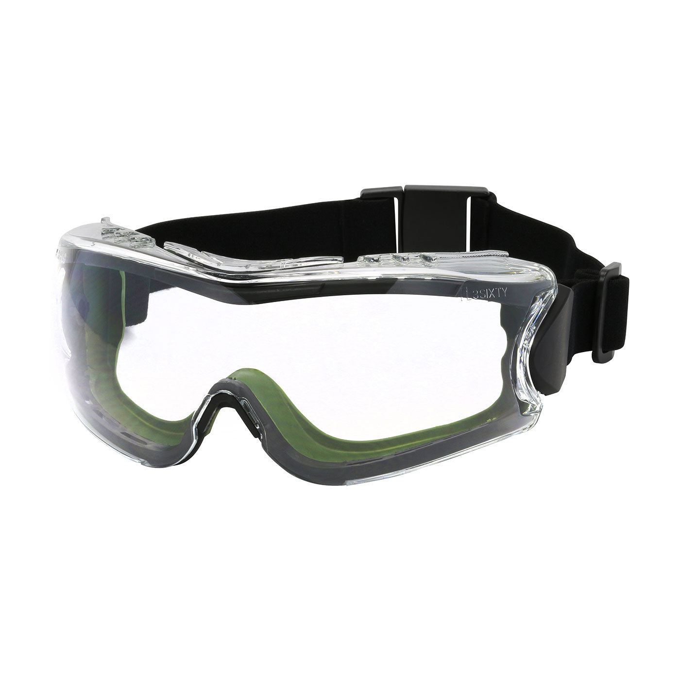 Bouton Optical 251-63-0520 Safety Goggles FogLess Green