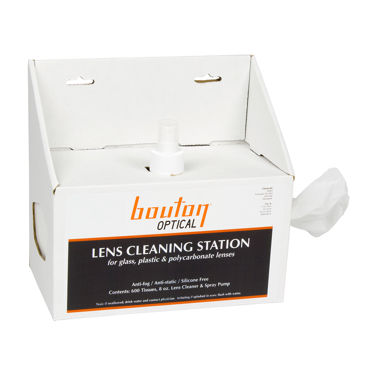 Bouton Optical 252-LCS08 Lens Cleaning Station Clear