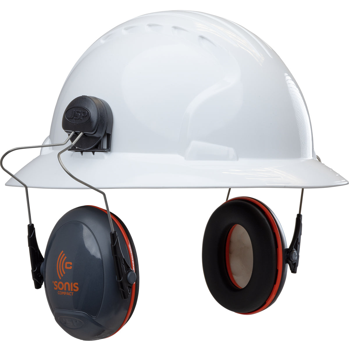 JSP 262-AEB030-FB Full Brim Mounted Ear Muffs Dark Gray