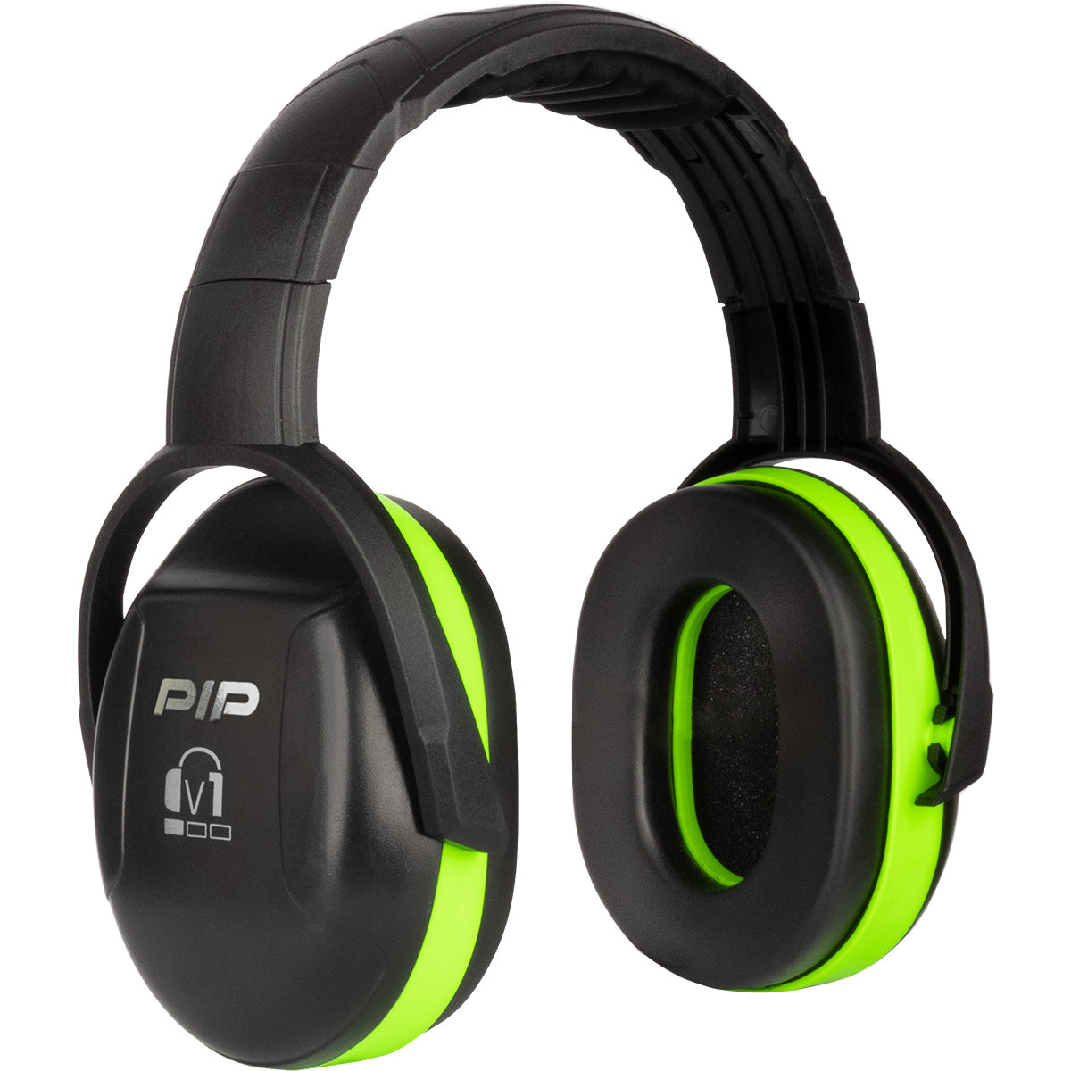PIP 263-V1HB Ear Muffs Adjustable Headband Neon Green