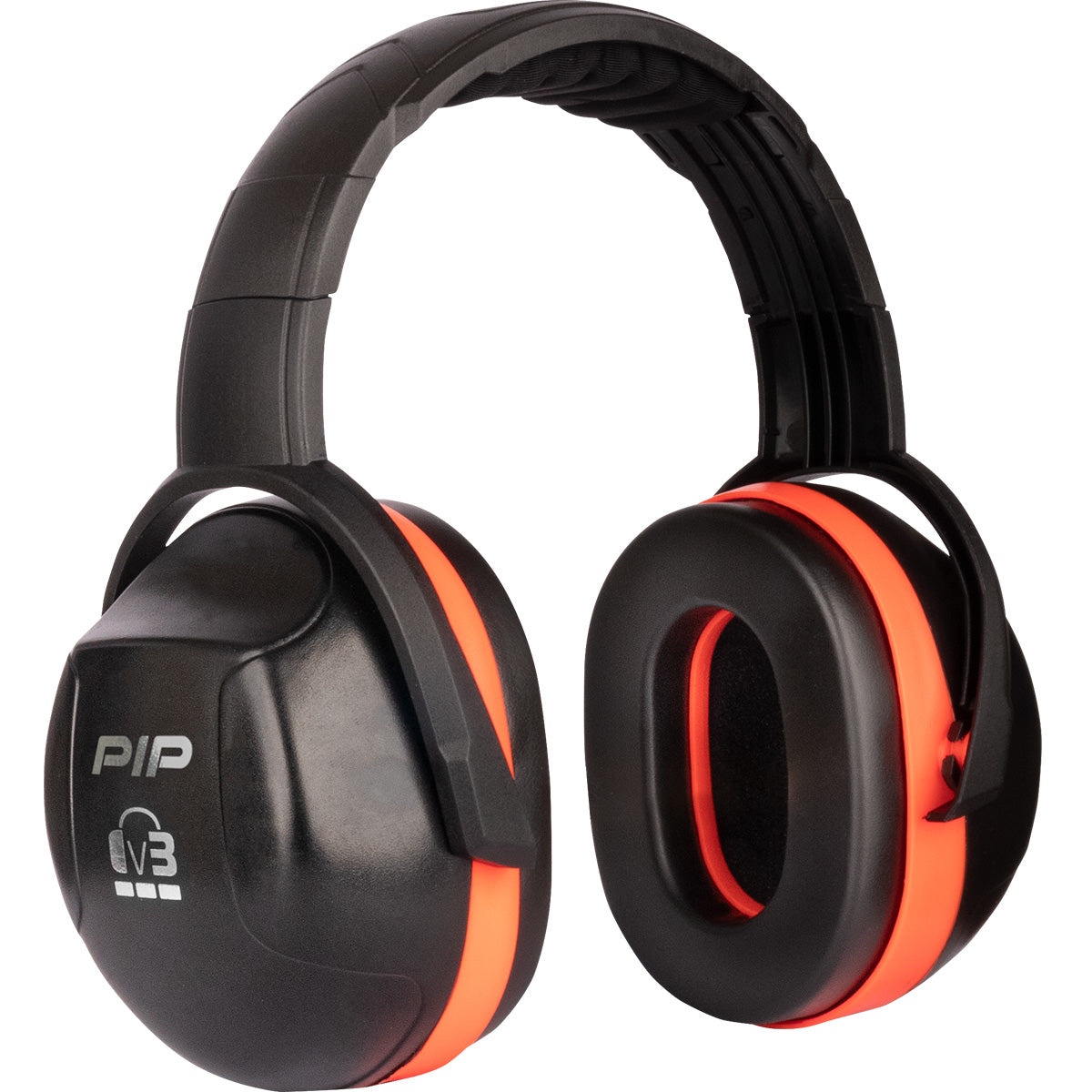 PIP 263-V3HB Ear Muffs Memory Foam Neon Red