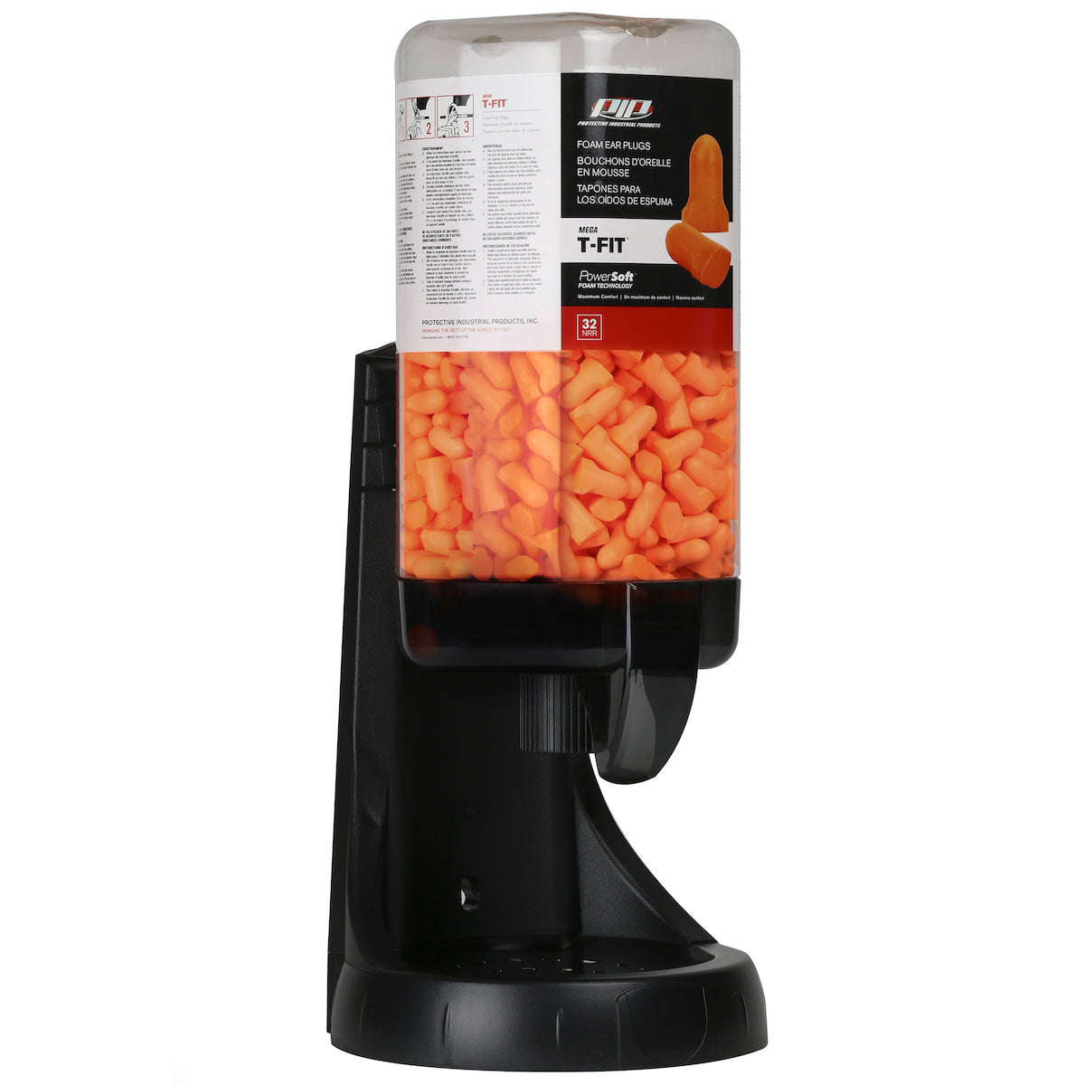 PIP 267-HPD510-500 Mega T-Fit Ear Plug Dispenser Black