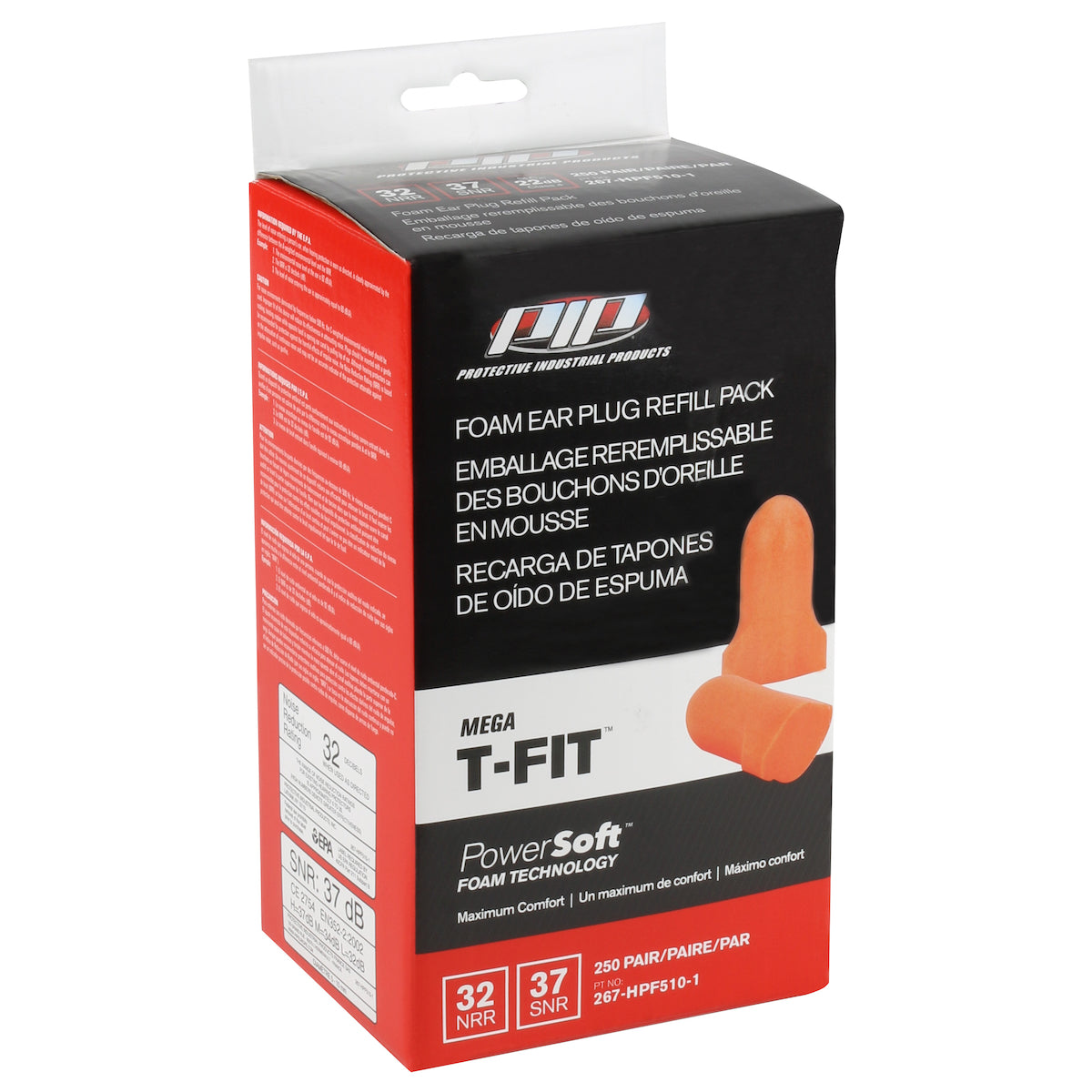 PIP 267-HPF510-1 Ear Plugs Foam Dispenser Refill Orange