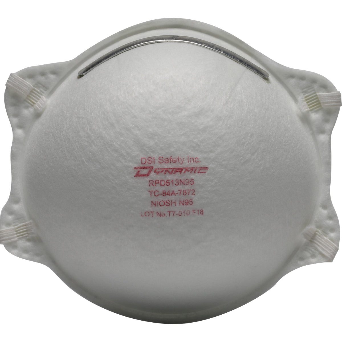 Dynamic 270-RPD513N95 N95 Disposable Respirator NIOSH Approved White