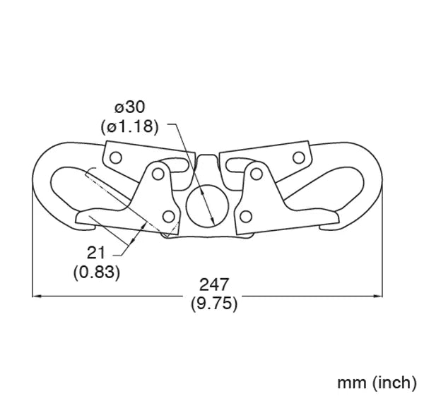 French Creek Steel Locking Snaphook 3/4" Gate 274