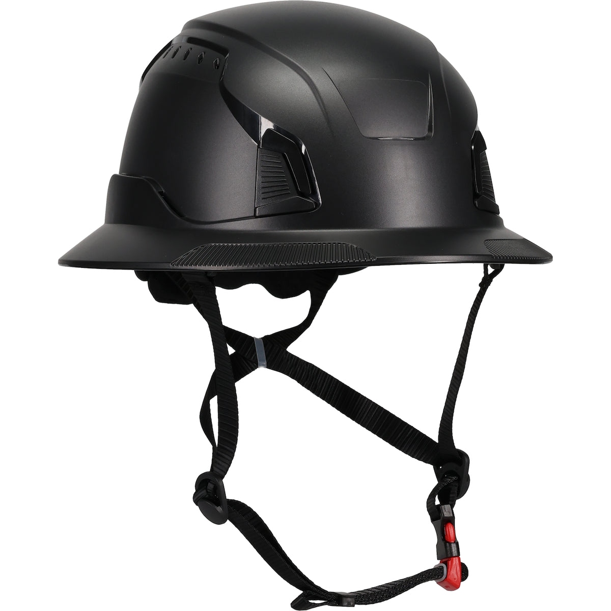 Traverse 280-HP1491RVM-FB Safety Helmet Mips ABS Full Brim Vented Black