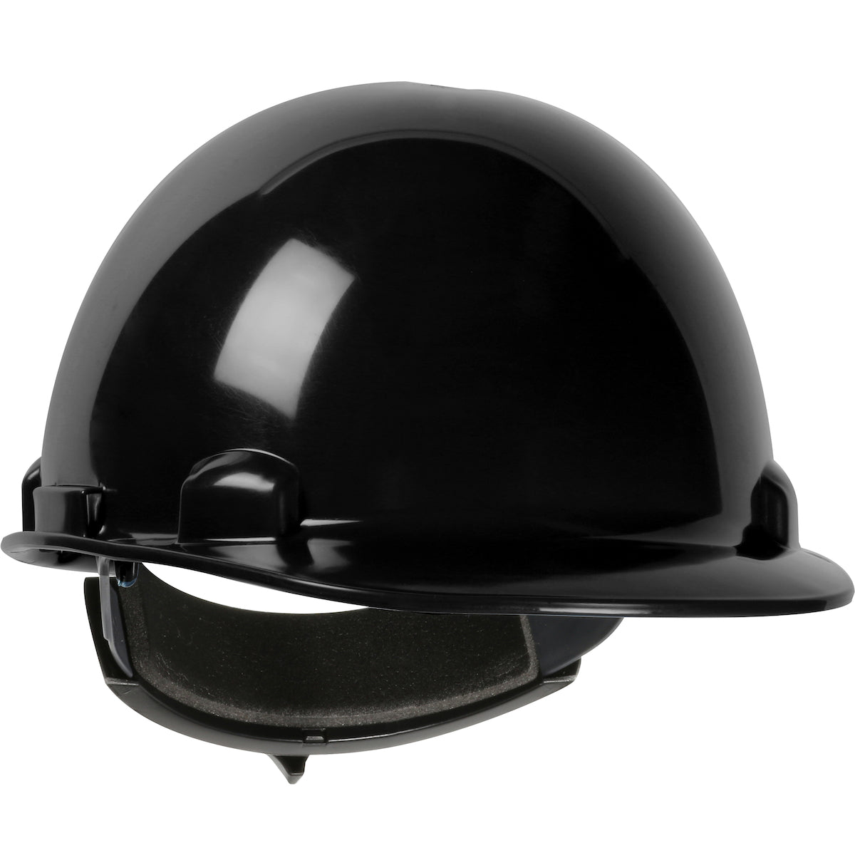 PIP 280-HP341R Smooth Dome Hard Hat HDPE 4-Point Black