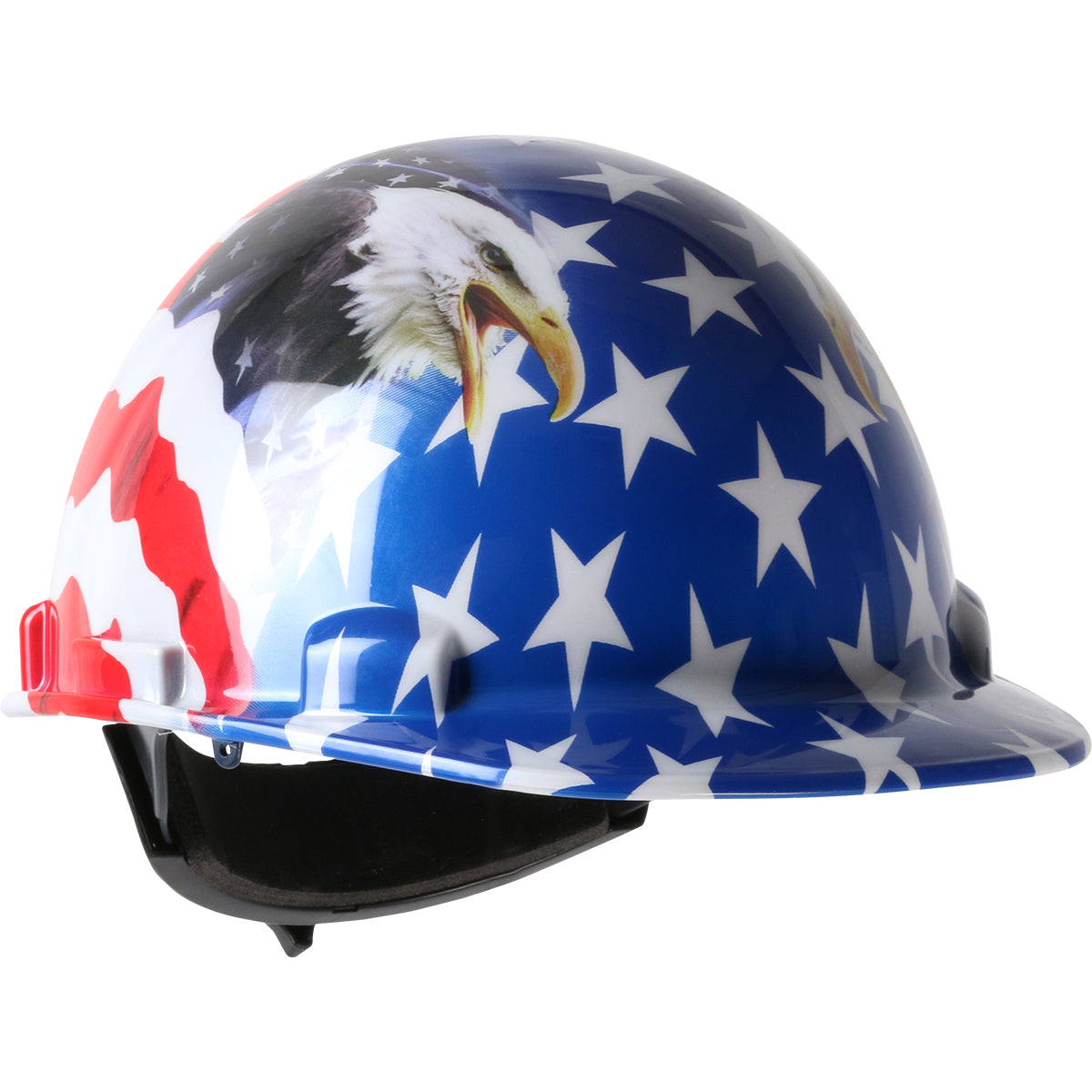 PIP 280-HP341R-USA Smooth Dome Hard Hat HDPE Graphic Navy