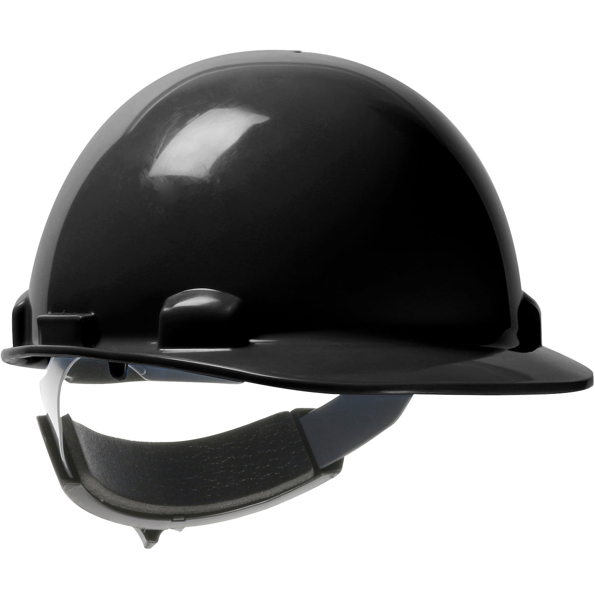 PIP 280-HP341SR Hard Hat HDPE Shell 4-Point Suspension Black