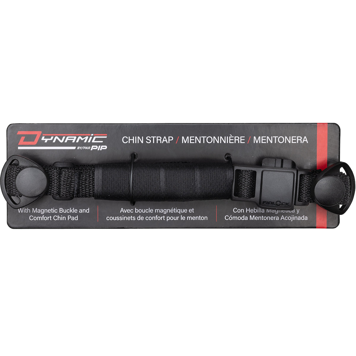 PIP 280-HP542MC Chin Strap Magnetic Clip Black