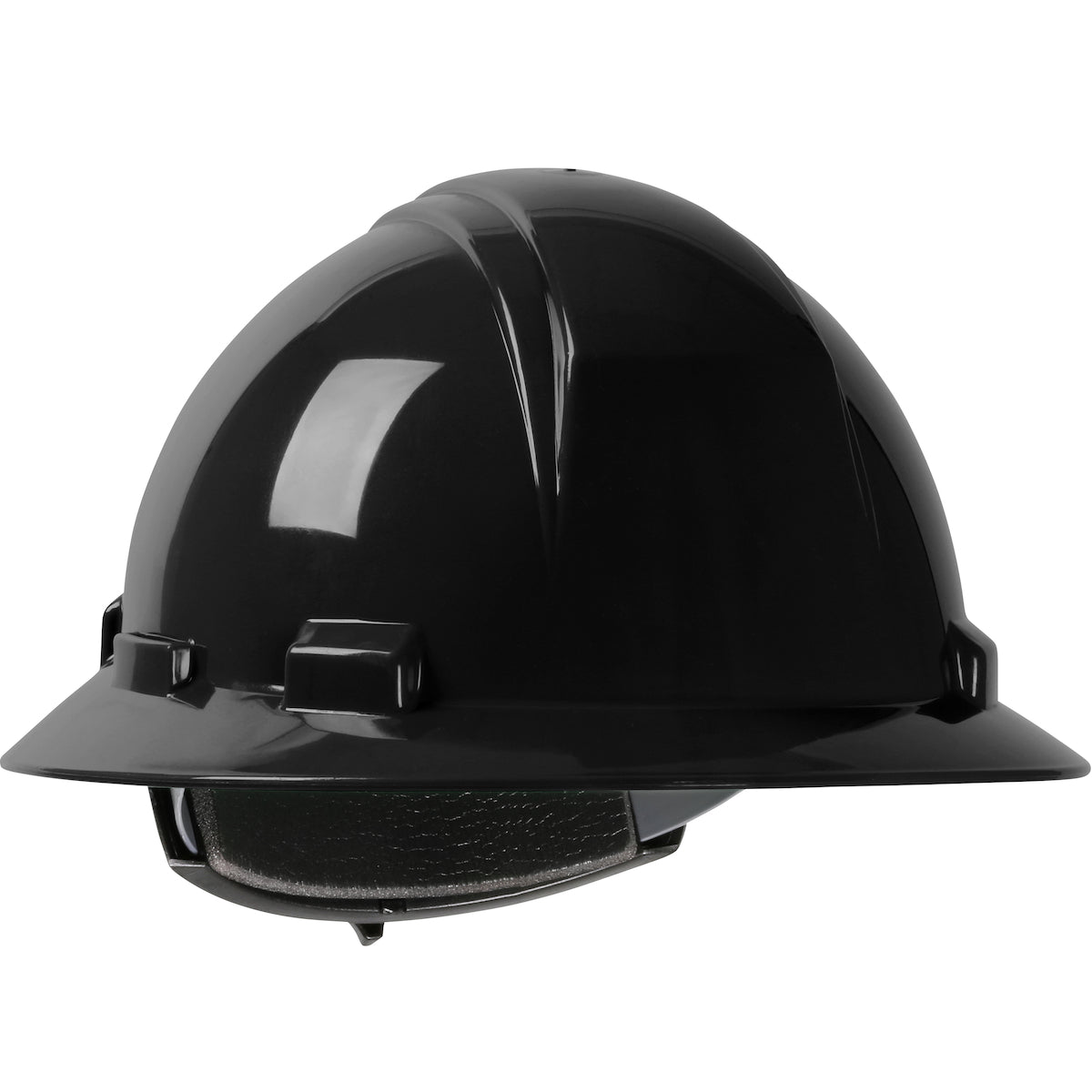 PIP 280-HP641R Full Brim Hard Hat HDPE Black