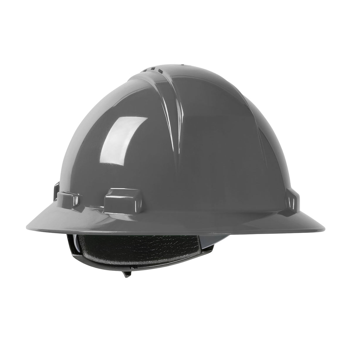 PIP 280-HP641RV Vented Hard Hat HDPE Shell 4-Point Dark Gray