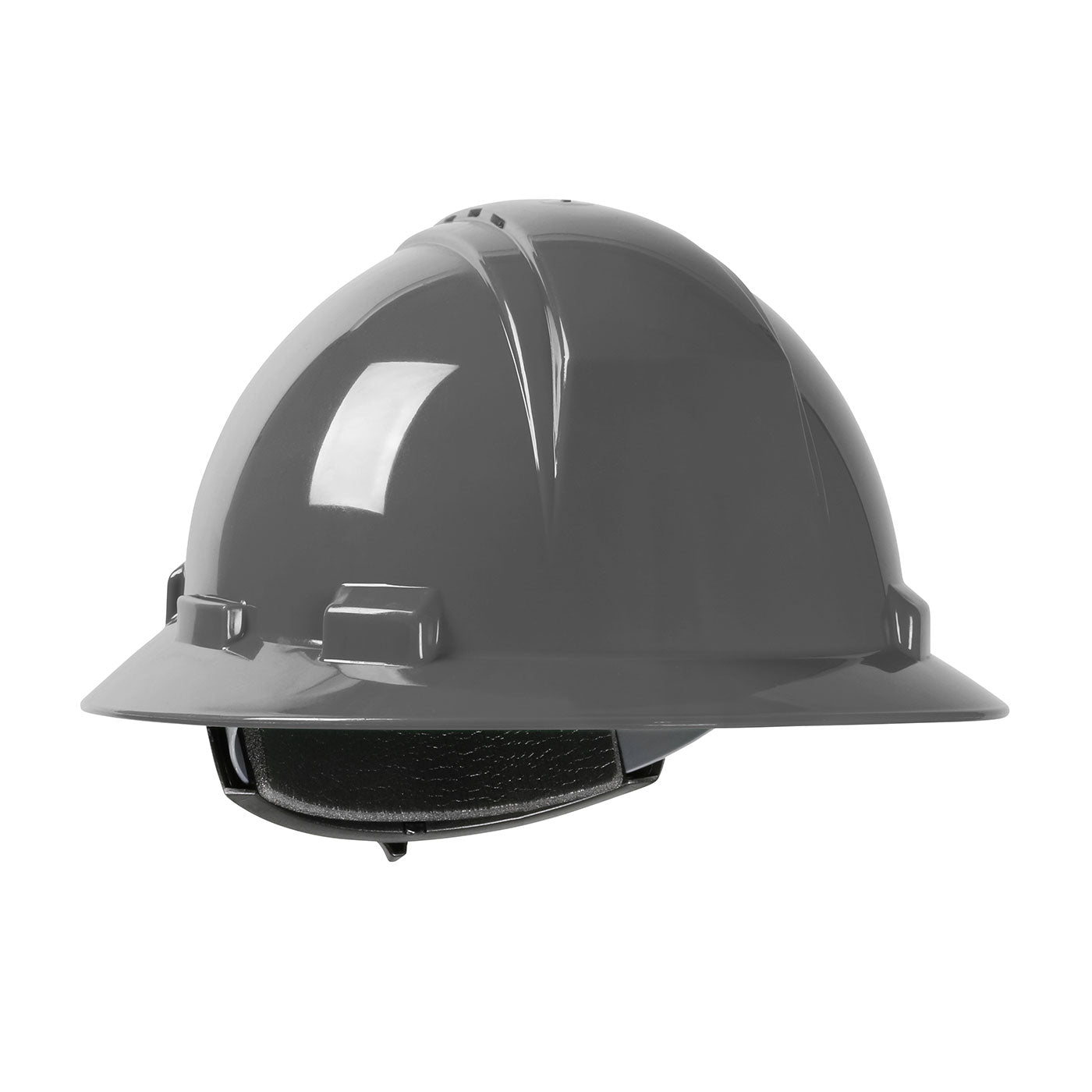 PIP 280-HP641RV Vented Hard Hat HDPE Shell 4-Point Dark Gray