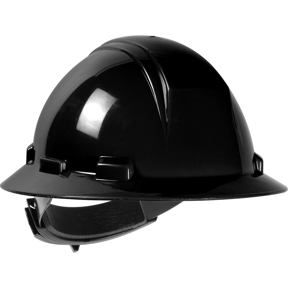 PIP 280-HP642R Hard Hat HDPE Shell Textile Suspension Black