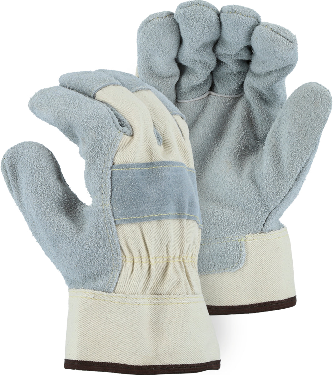 Majestic Glove 1800 Pit Bull Heavy Duty Leather Palm Cowhide Work Glove