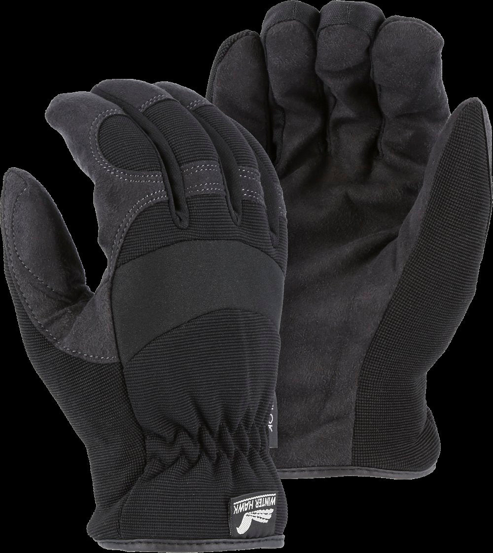 Majestic Glove 2136BKH Winter Lined Mechanics Glove with Knit Back