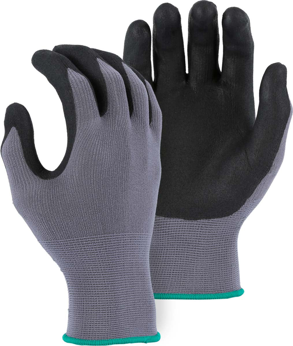 Majestic Glove 3228NL Micro Foam Nitrile Palm Glove on Nylon Shell