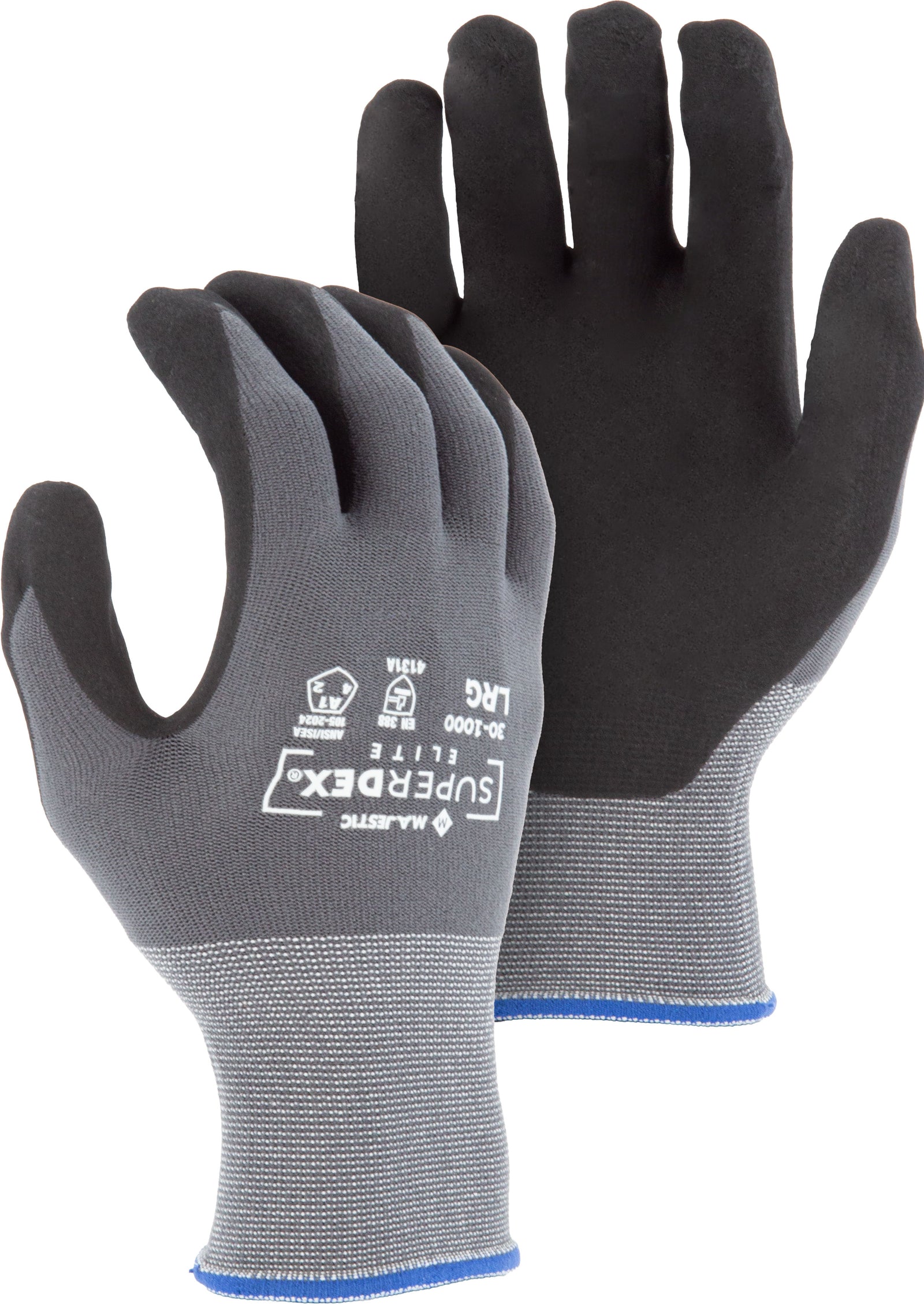 Majestic Glove 30-1000 Premium Foam Nitrile Palm on Nylon/Spandex