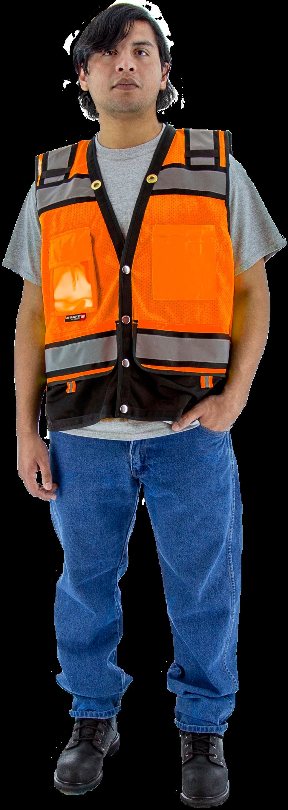 Majestic Glove 75-3238 Hi-Viz Heavy Duty Mesh Vest, ANSI 2