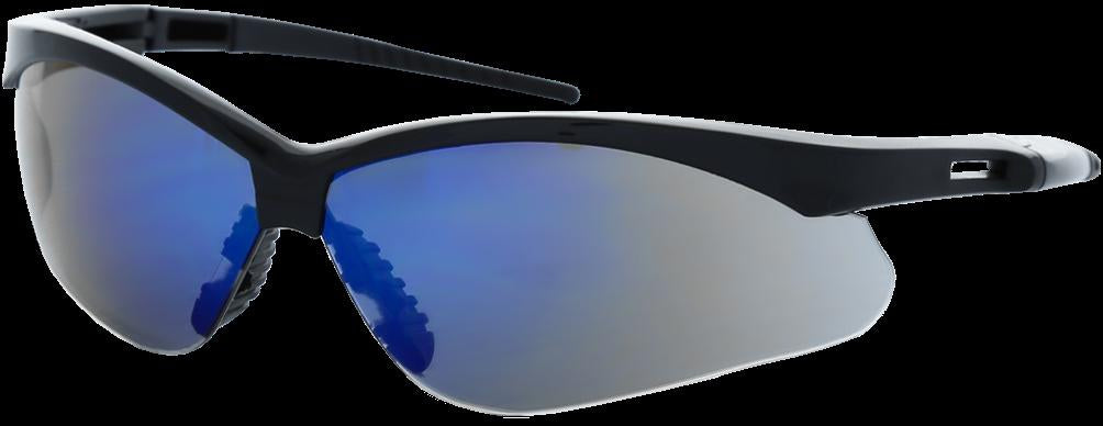 Majestic Glove 85-2010BMR Wrecker Safety Glasses, Blue Mirror