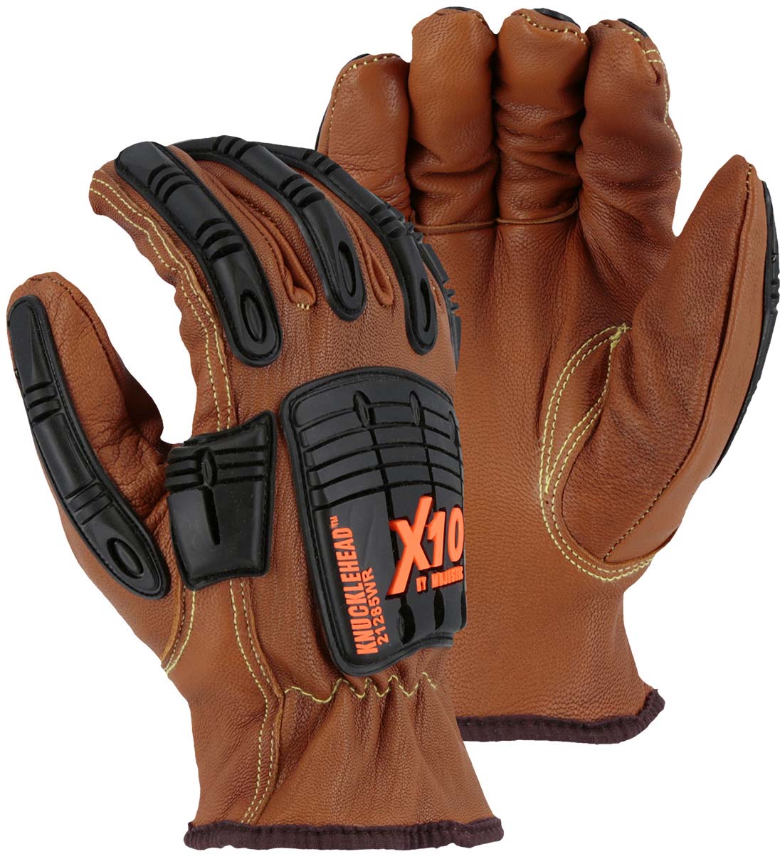 Majestic Glove 21285WR Cut-less with Kevlar® Goatskin Driver with Impact Protection