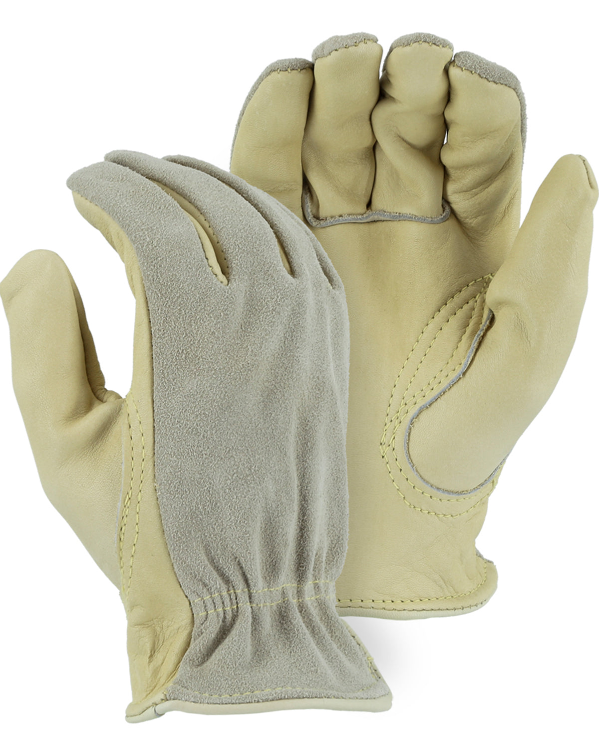 Majestic Glove 1532 Cowhide Kevlar Sewn Drivers Glove with Split Back