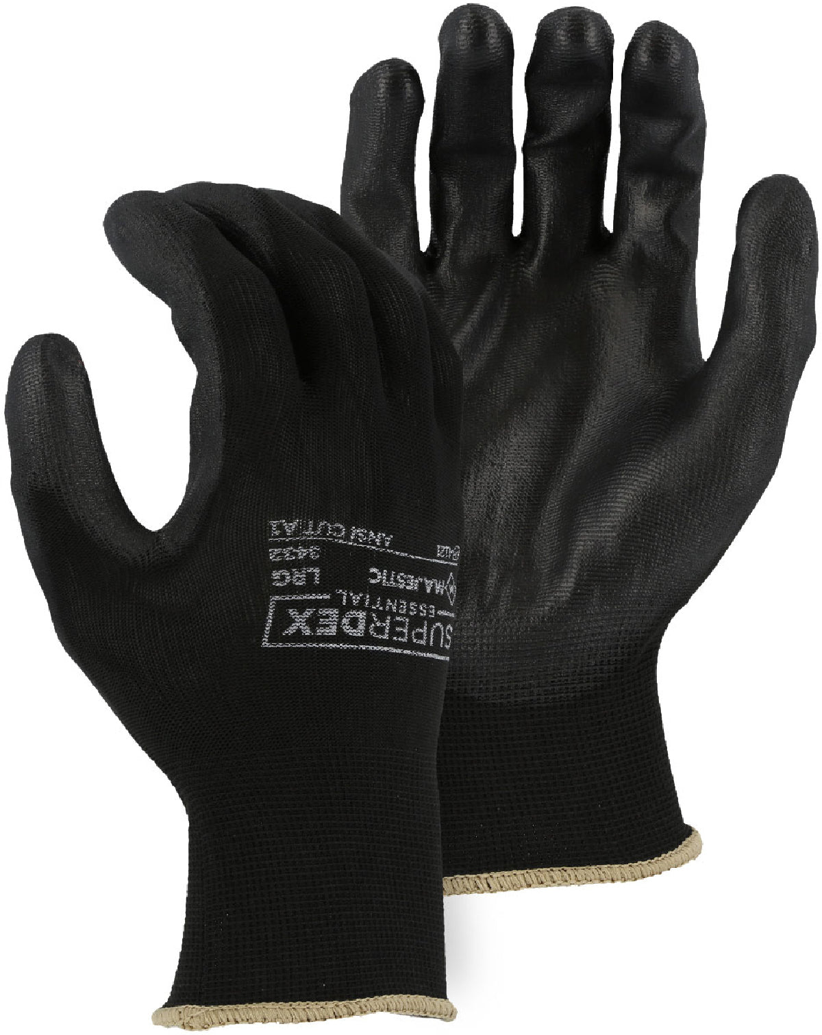 Majestic Glove 3432 Polyurethane Palm Coated Glove on Nylon Liner