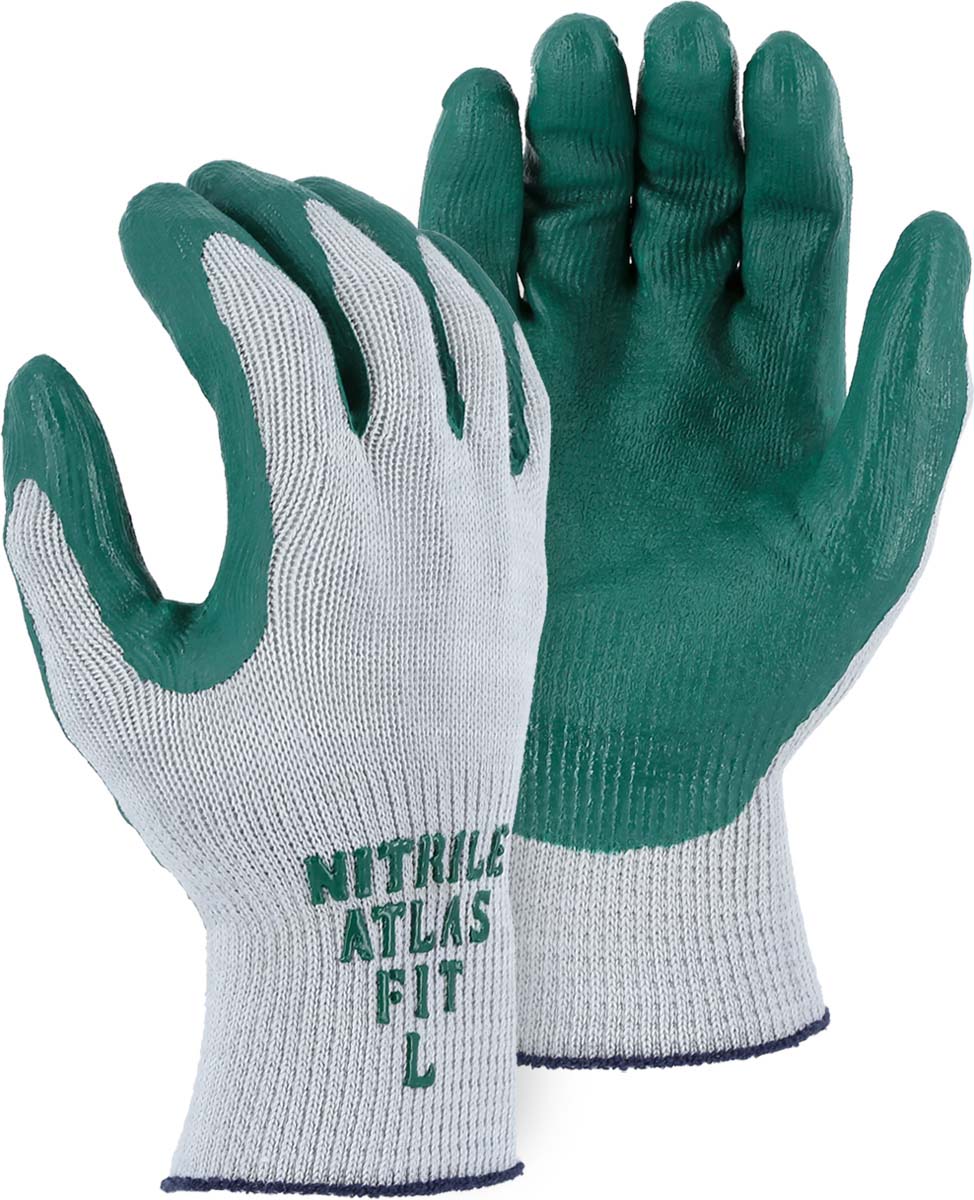 Majestic Glove 3230 Atlas® Green Nitrile Coated Glove