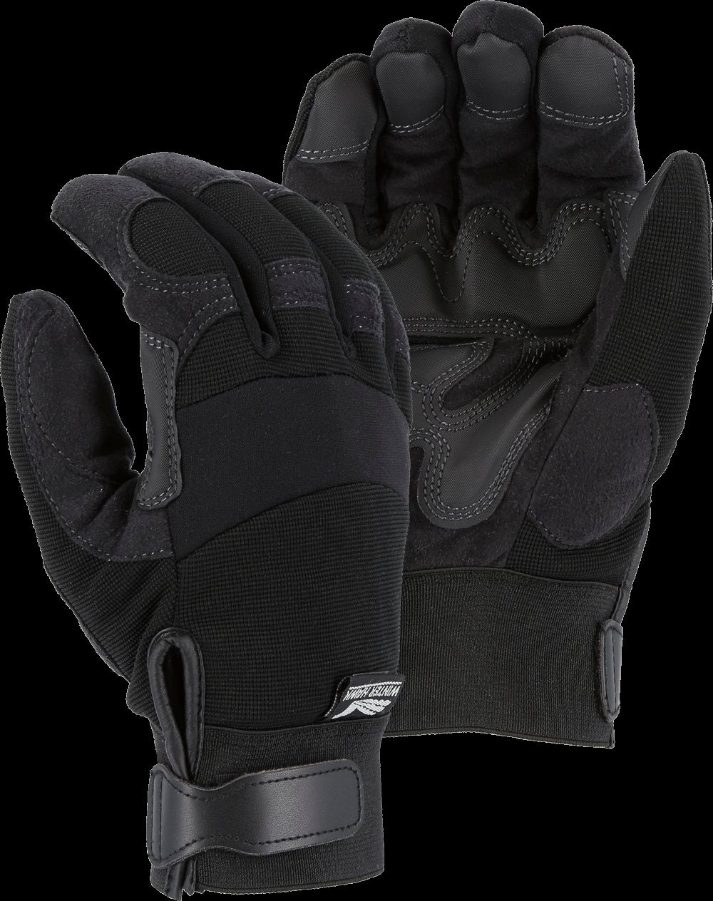 Majestic Glove 2139BKH Winter Lined Mechanics Glove with PVC Double Palm