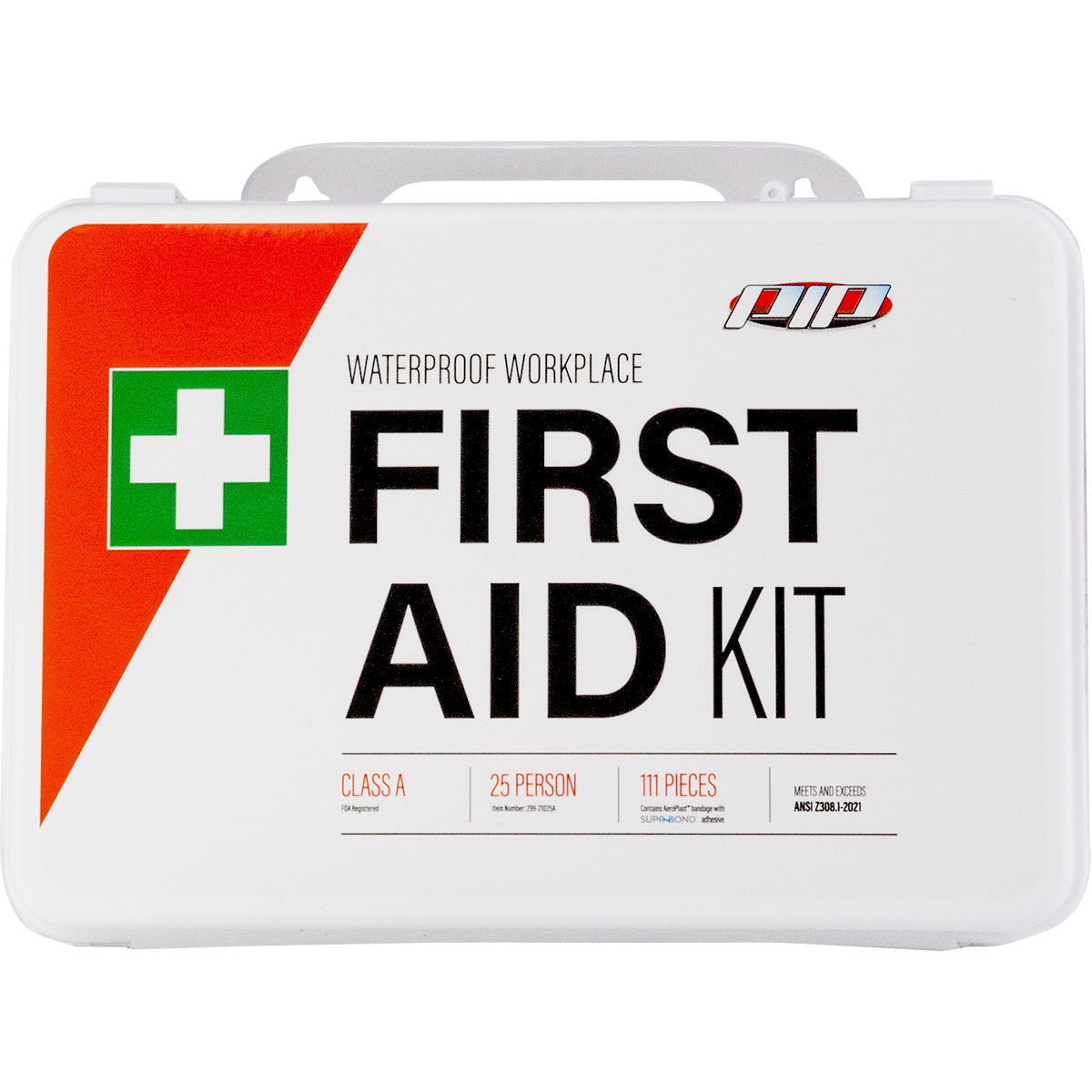 PIP 299-21025A Waterproof First Aid Kit Class A White