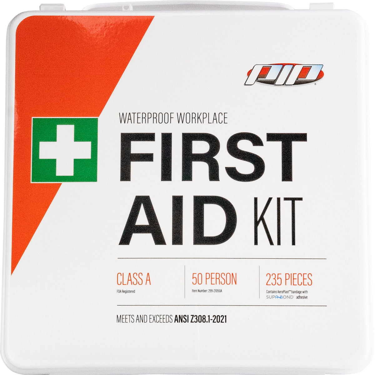 PIP 299-21050A Waterproof First Aid Kit Class A White