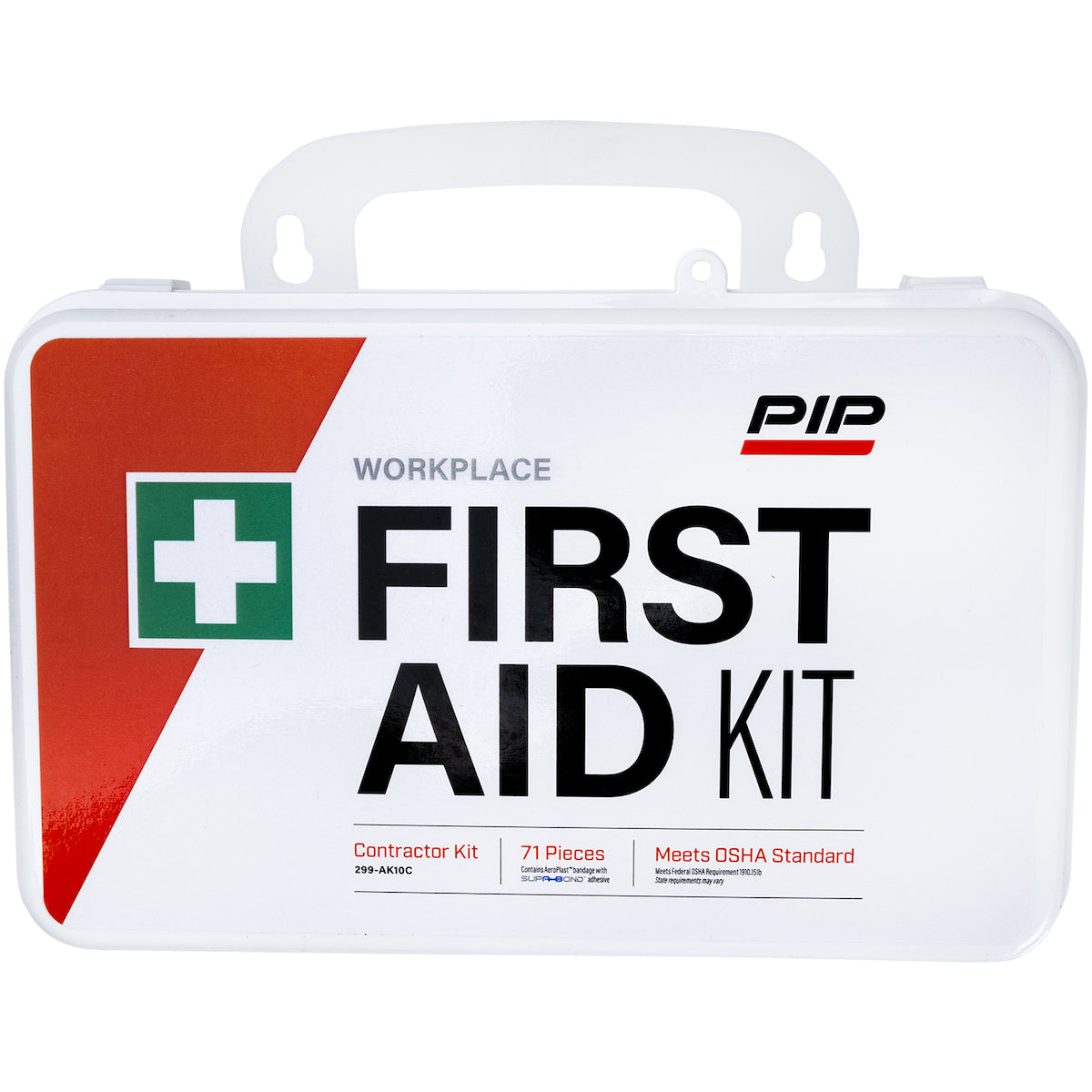 PIP 299-AK10C Contractor First Aid Kit 10 Person White