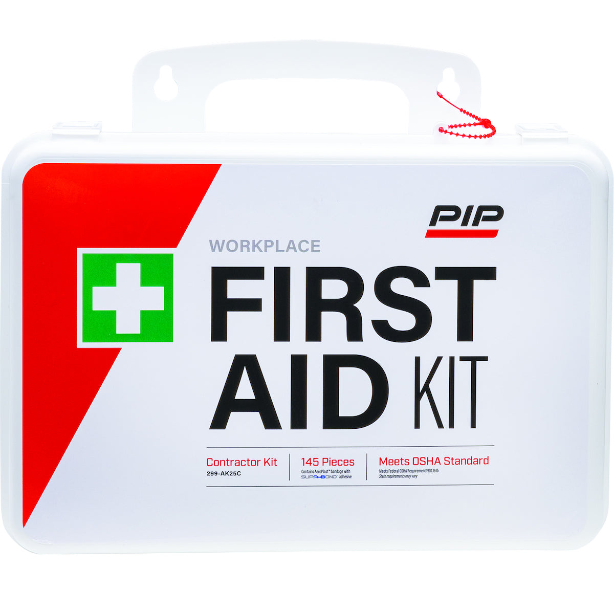 PIP 299-AK25C Contractor First Aid Kit 25 Person White