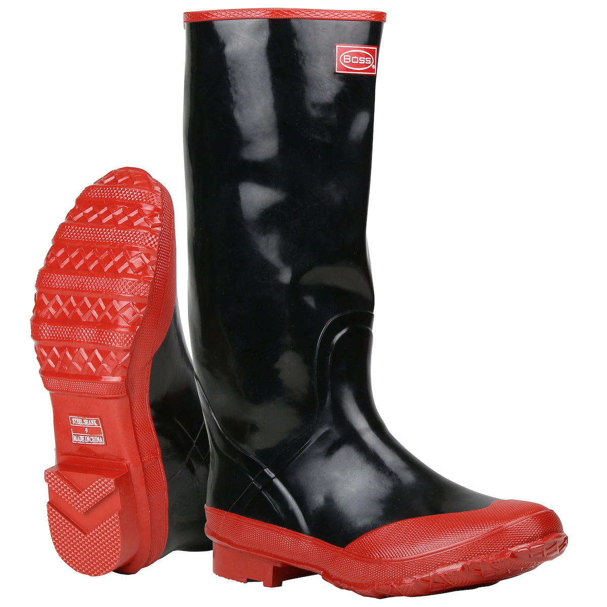 Boss 2KP5221 Rubber Over-the-Sock Knee Boot Black