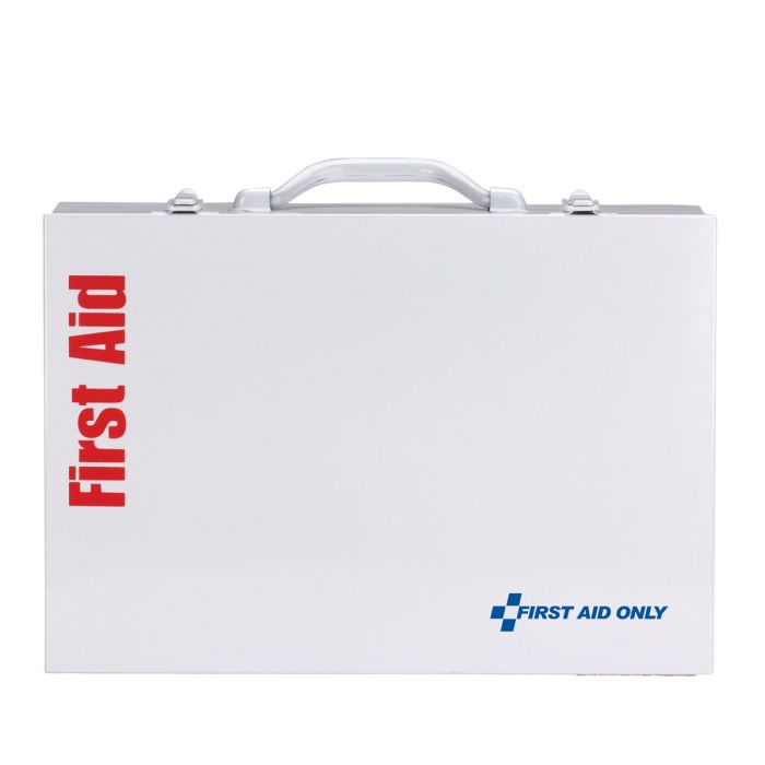 2 Shelf First Aid Cabinet With Medications, ANSI Compliant - W-90572